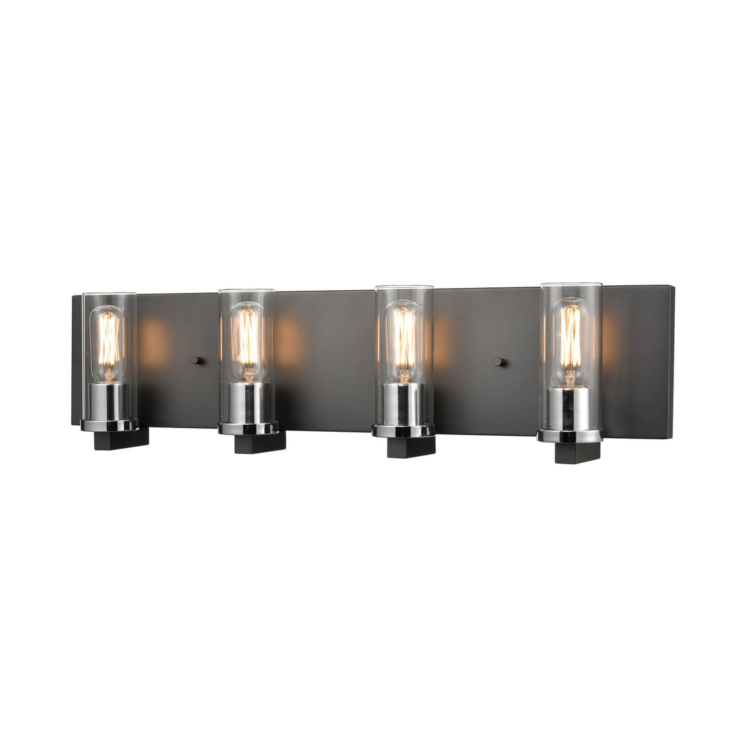 DVI Canada - DVP28144MF+GR-CL - Four Light Vanity - Sambre - Multiple Finishes And Graphite w/Clear Glass