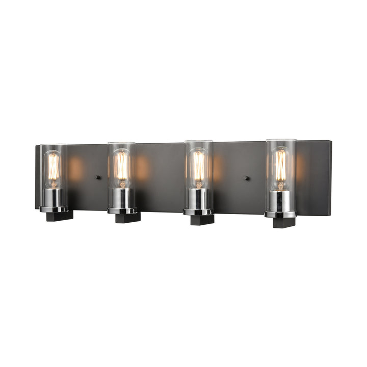 DVI Canada - DVP28144MF+GR-CL - Four Light Vanity - Sambre - Multiple Finishes And Graphite w/Clear Glass