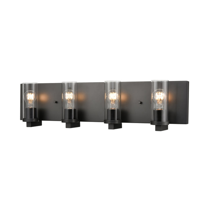 DVI Canada - DVP28144MF+GR-CL - Four Light Vanity - Sambre - Multiple Finishes And Graphite w/Clear Glass