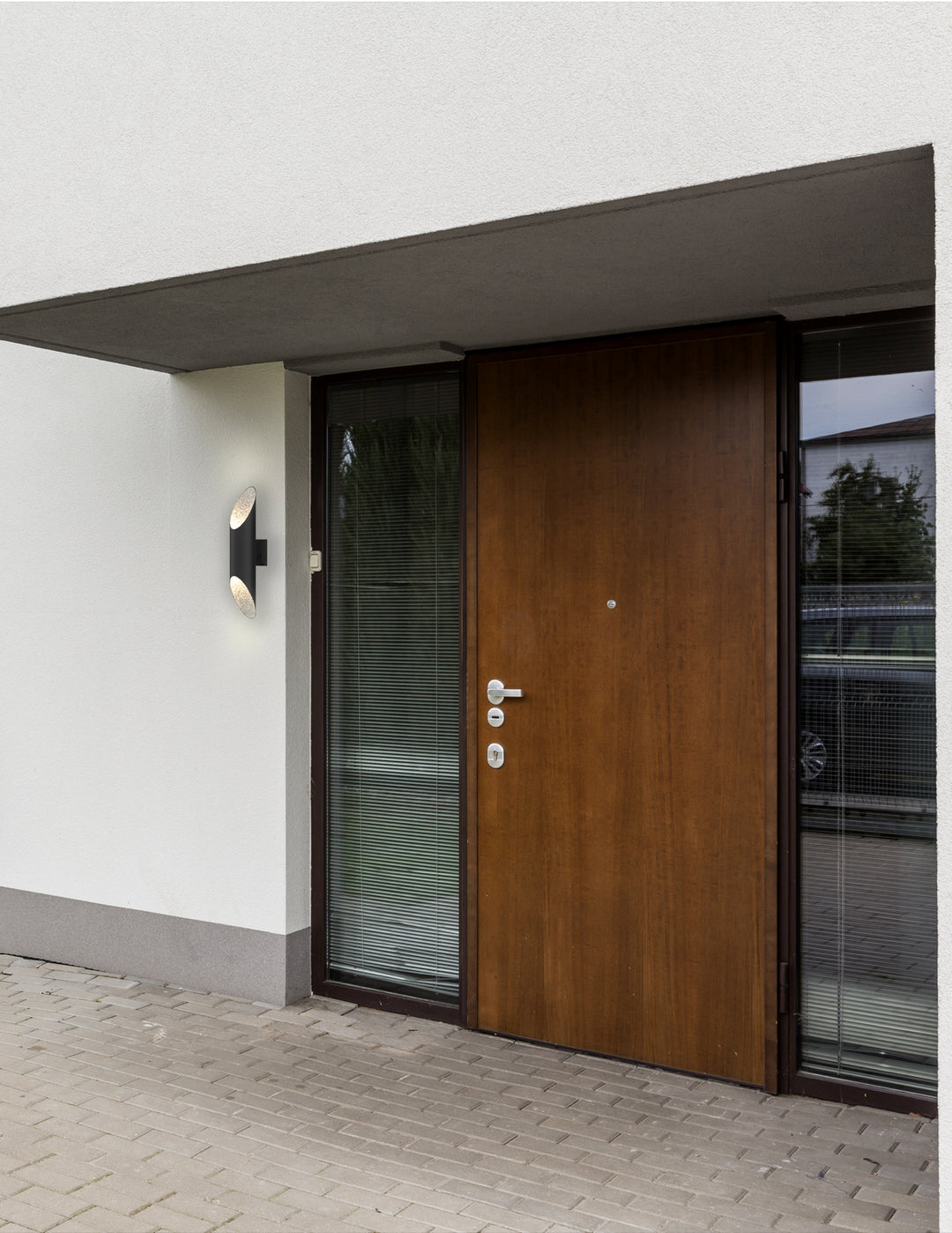 DVI Canada - DVP43071SS+BK - Two Light Outdoor Wall Sconce - Brecon Outdoor - Stainless Steel And Black