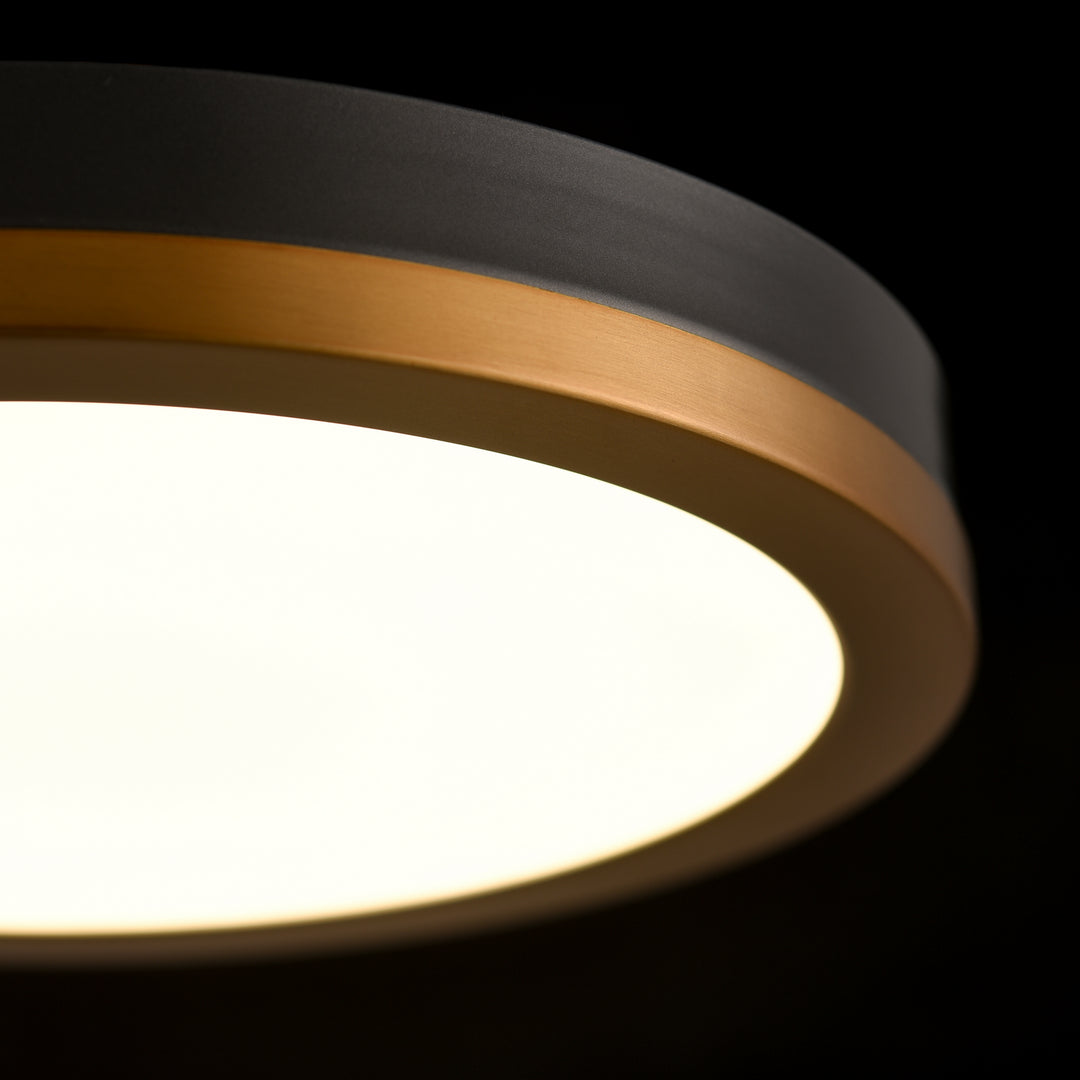 DVI Canada - DVP39342BR+GR - LED Flush Mount - Temagami - Brass And Graphite