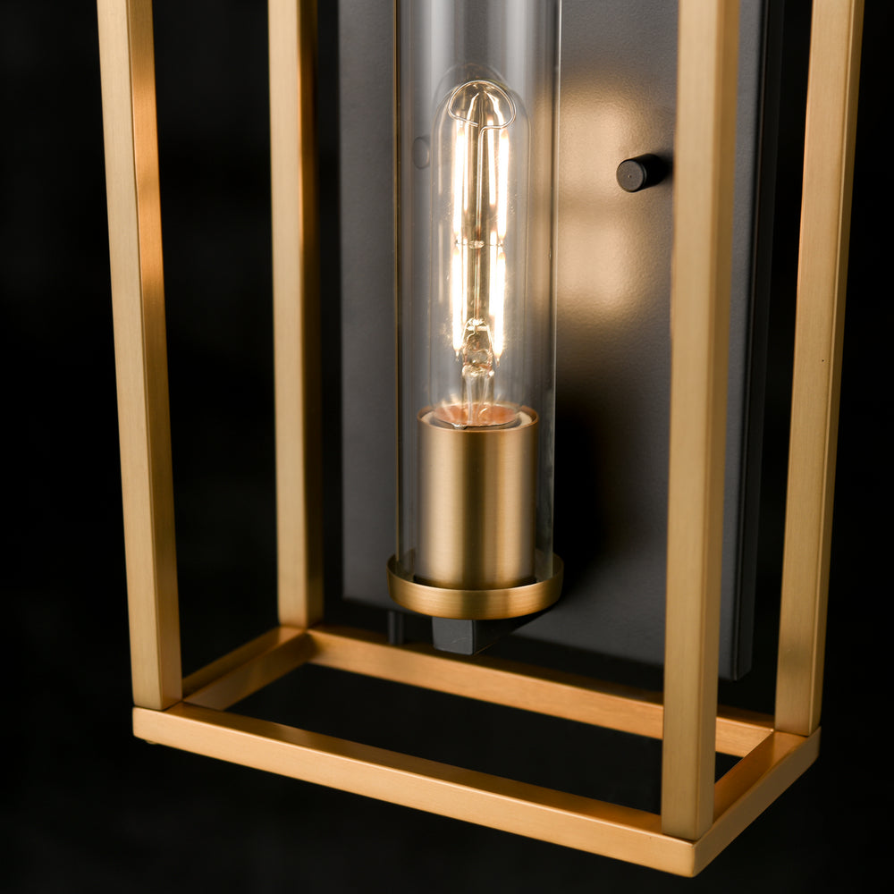 DVI Canada - DVP28199MF+BR+GR-CL - One Light Wall Sconce - Sambre - Multiple Finishes And Brass And Graphite w/Clear Glass