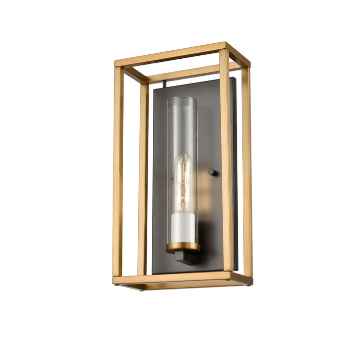 DVI Canada - DVP28199MF+BR+GR-CL - One Light Wall Sconce - Sambre - Multiple Finishes And Brass And Graphite w/Clear Glass