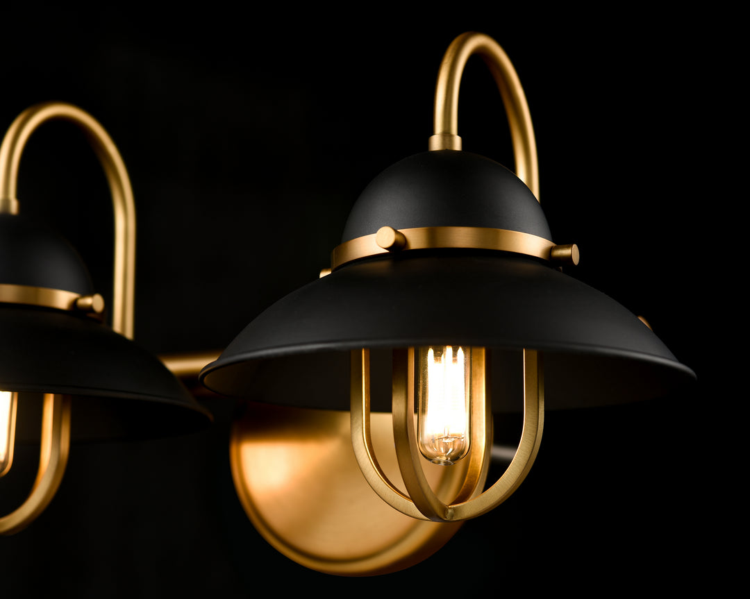 DVI Canada - DVP31022GR+VBR - Two Light Vanity - Peggy'S Cove - Graphite And Venetian Brass