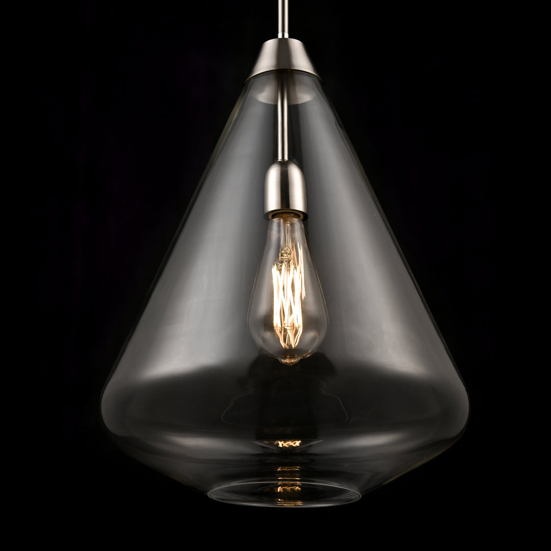 DVI Canada - DVP25805SN-CL - One Light Pendant - St. Julian - Satin Nickel w/Clear Glass