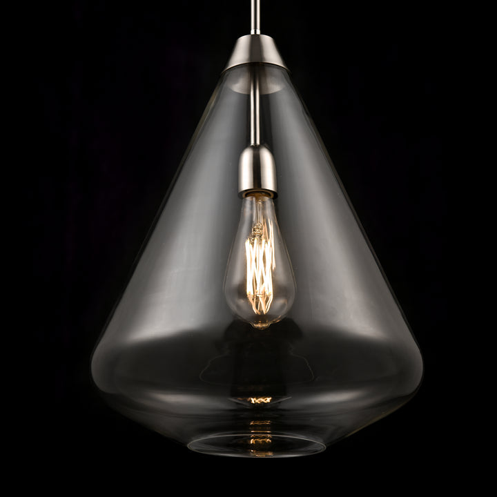 DVI Canada - DVP25805SN-CL - One Light Pendant - St. Julian - Satin Nickel w/Clear Glass