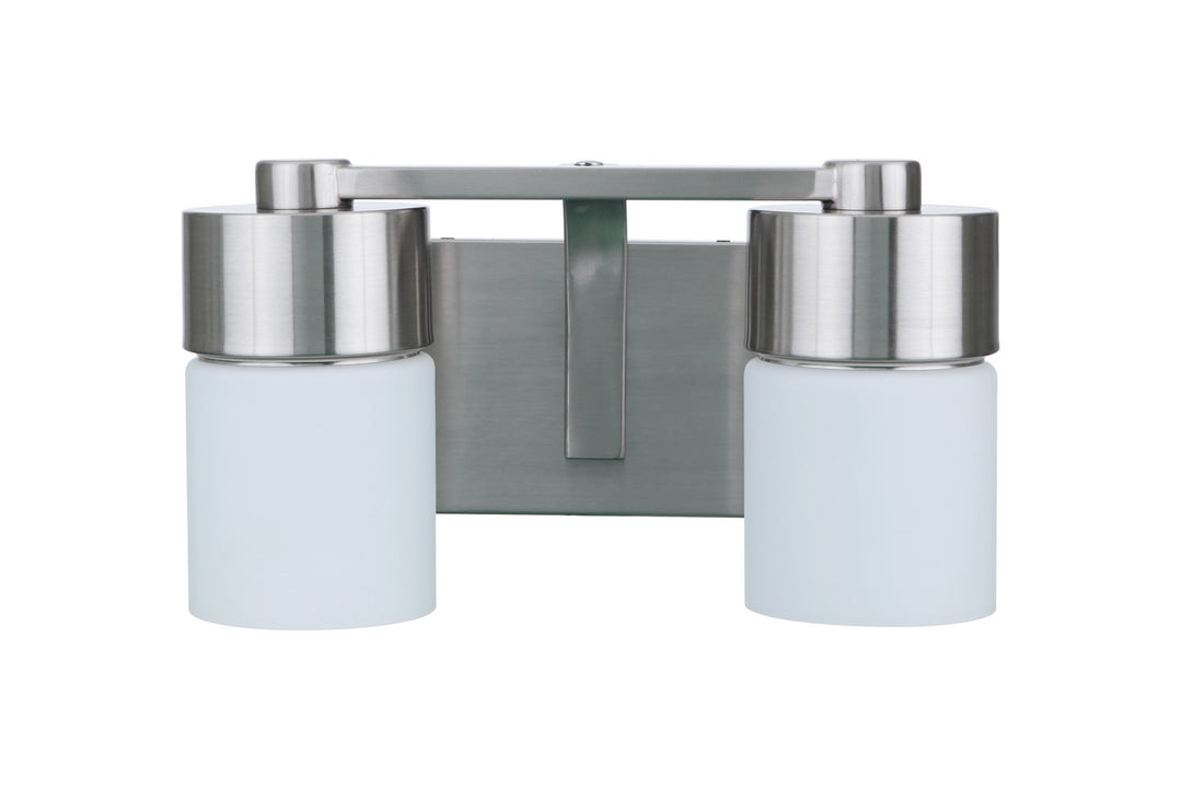 Craftmade Canada - 12314BNK2 - Two Light Vanity - District - Brushed Polished Nickel