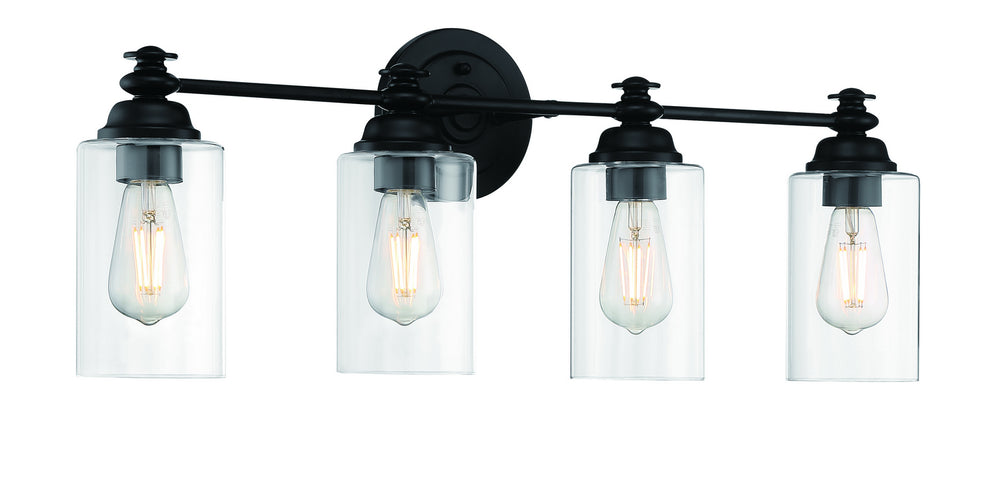 Craftmade Canada - 49804-FB-C - Four Light Vanity - Dardyn - Flat Black