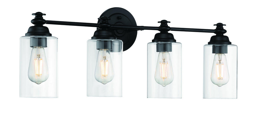 Craftmade Canada - 49804-FB-C - Four Light Vanity - Dardyn - Flat Black