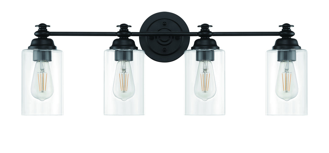 Craftmade Canada - 49804-FB-C - Four Light Vanity - Dardyn - Flat Black