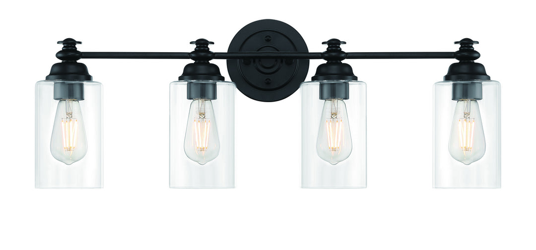 Craftmade Canada - 49804-FB-C - Four Light Vanity - Dardyn - Flat Black