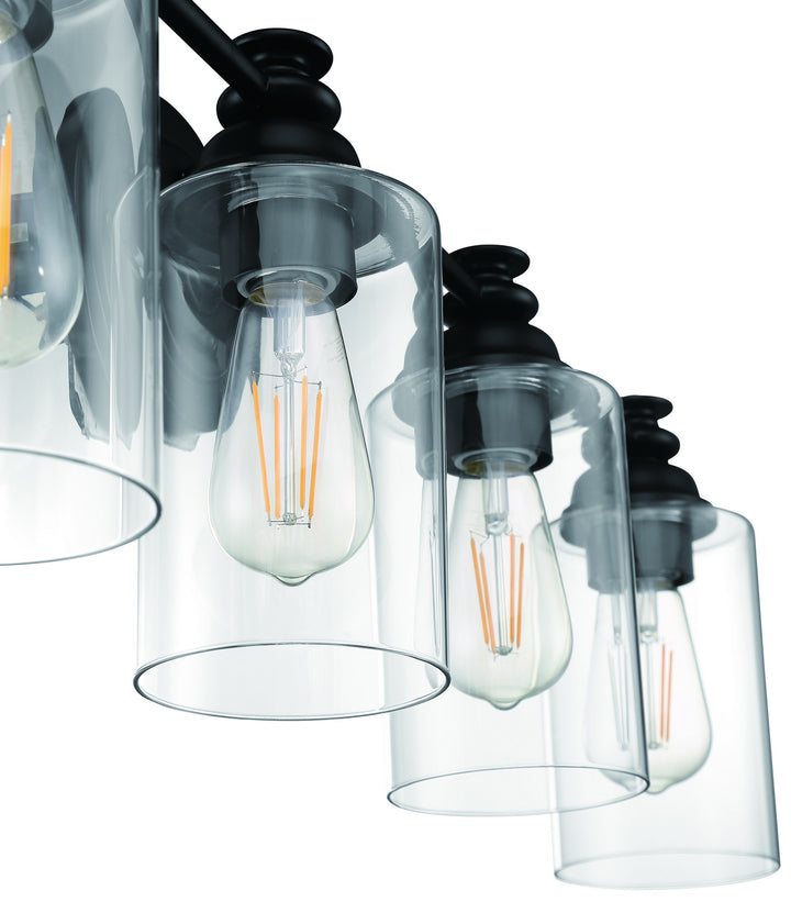 Craftmade Canada - 49804-FB-C - Four Light Vanity - Dardyn - Flat Black