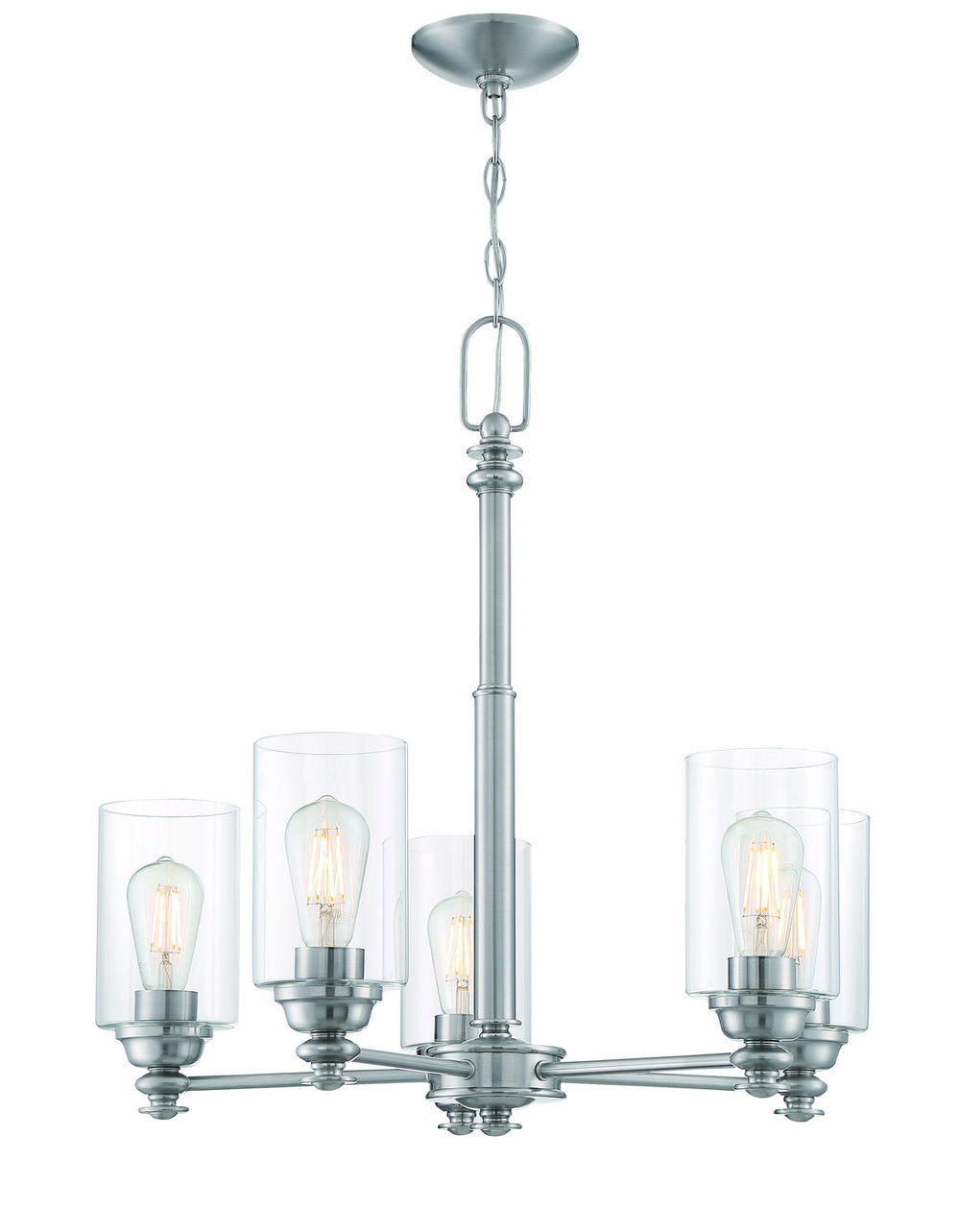 Craftmade Canada - 49825-BNK-C - Five Light Chandelier - Dardyn - Brushed Polished Nickel