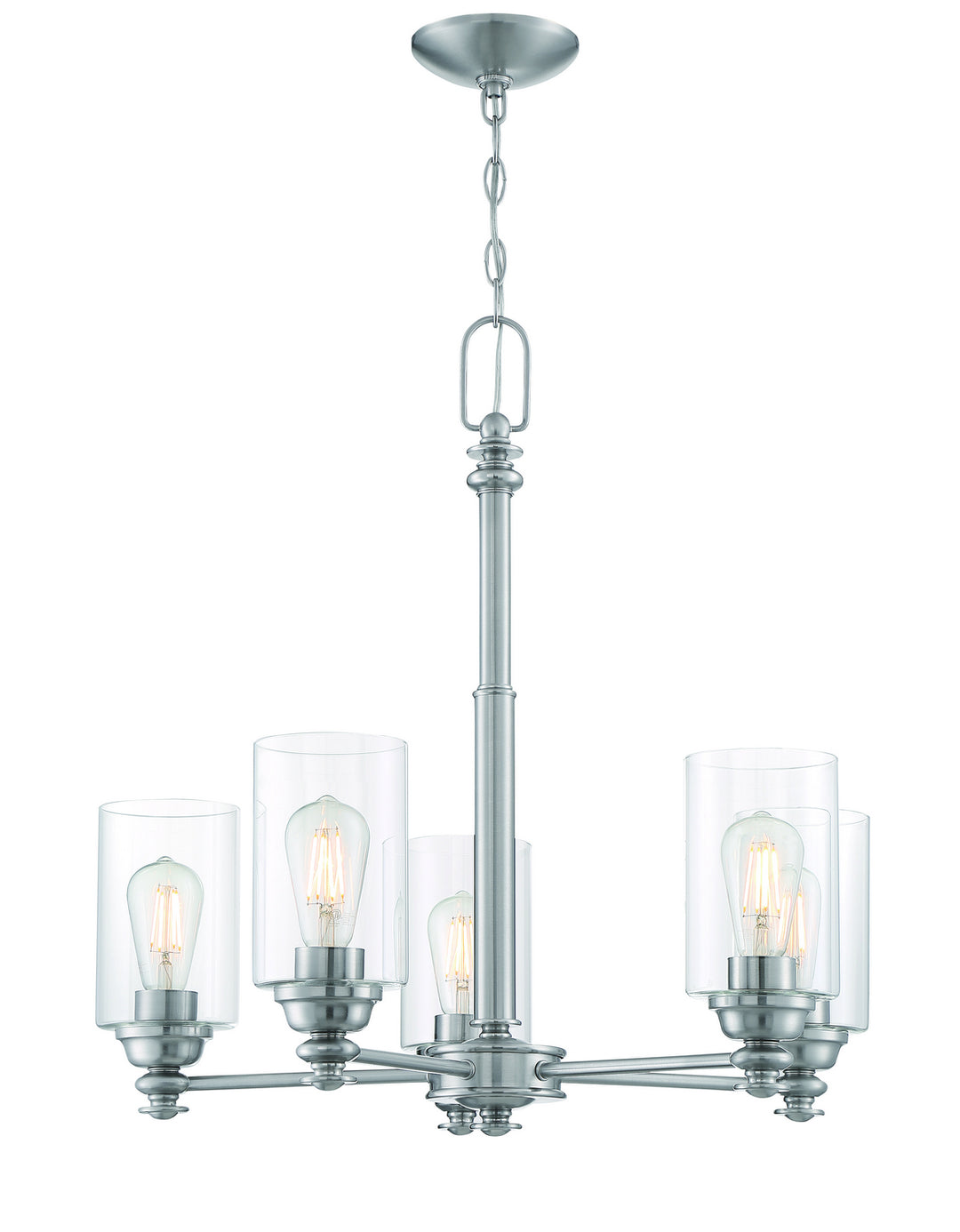 Craftmade Canada - 49825-BNK-C - Five Light Chandelier - Dardyn - Brushed Polished Nickel