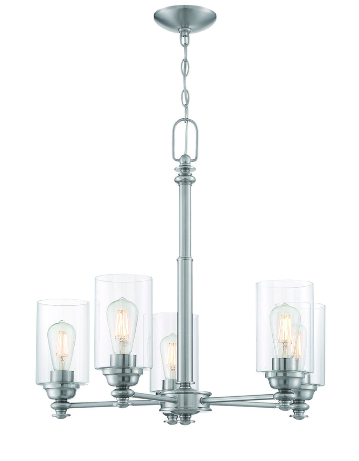 Craftmade Canada - 49825-BNK-C - Five Light Chandelier - Dardyn - Brushed Polished Nickel