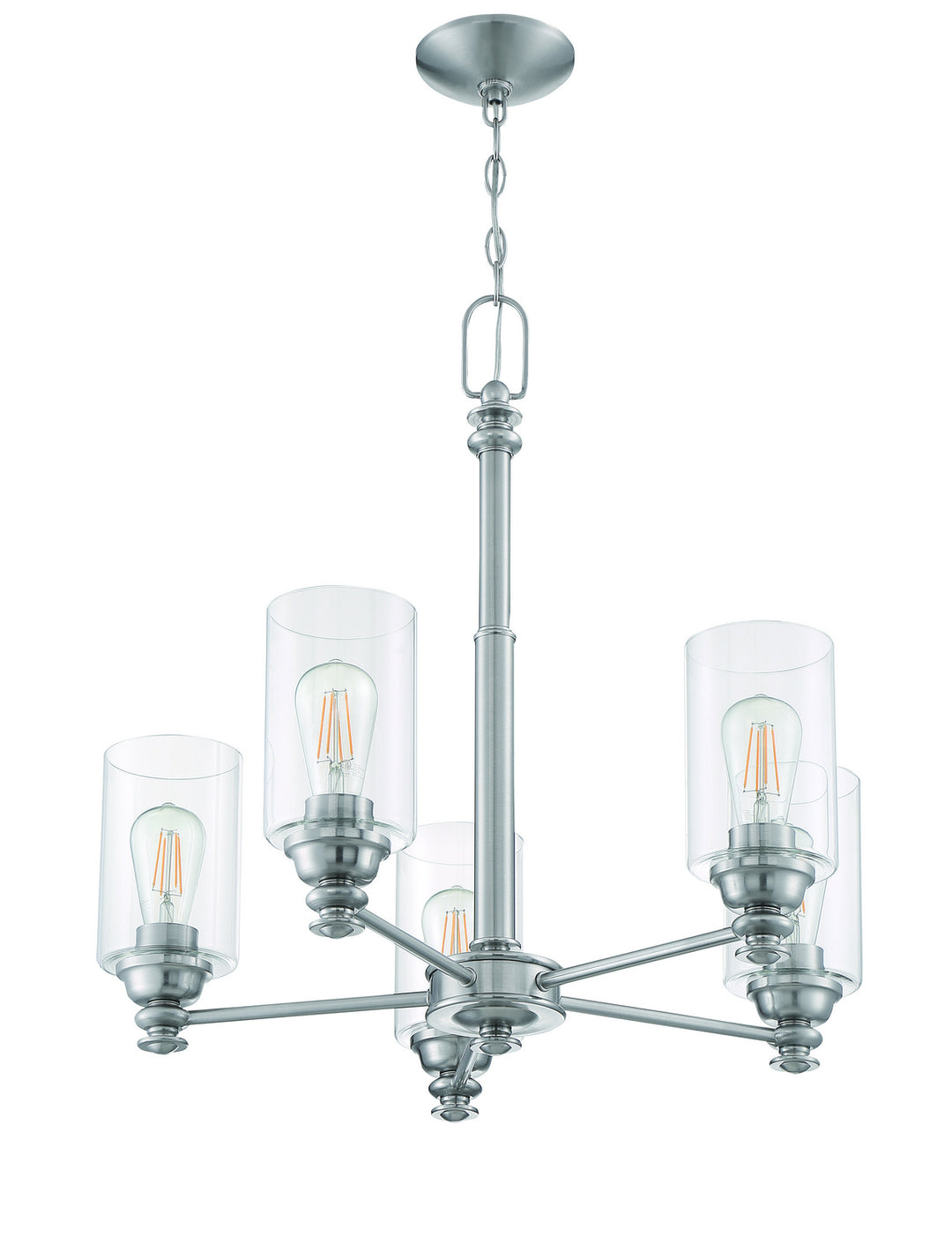 Craftmade Canada - 49825-BNK-C - Five Light Chandelier - Dardyn - Brushed Polished Nickel