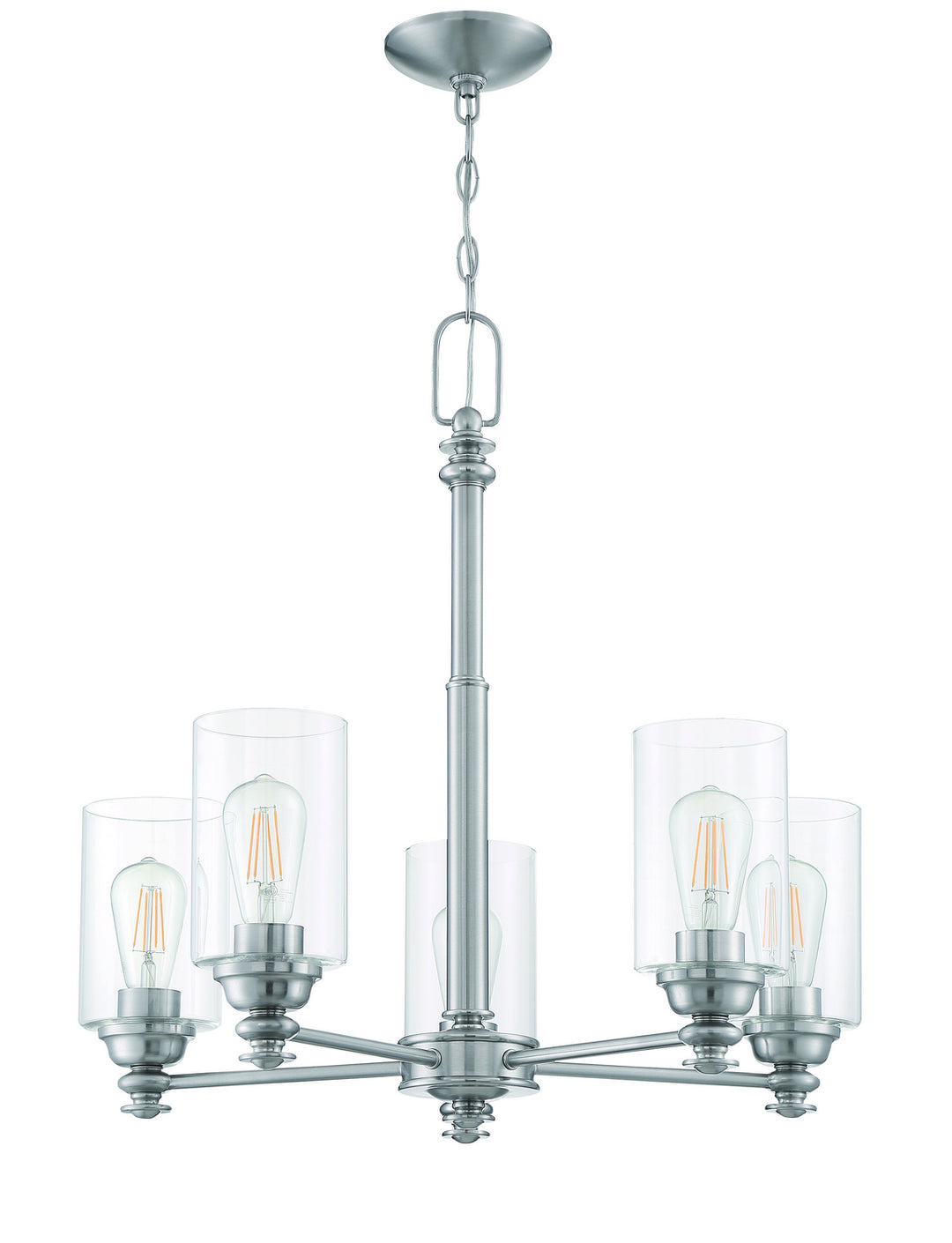 Craftmade Canada - 49825-BNK-C - Five Light Chandelier - Dardyn - Brushed Polished Nickel