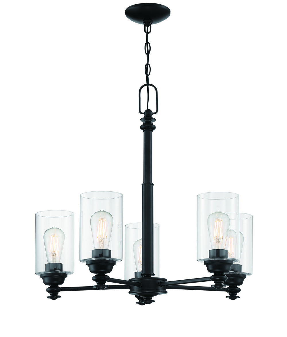 Craftmade Canada - 49825-FB-C - Five Light Chandelier - Dardyn - Flat Black