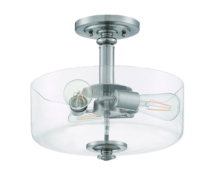 Craftmade Canada - 49853-BNK-C - Three Light Convertible Semi Flush/Pendant - Dardyn - Brushed Polished Nickel