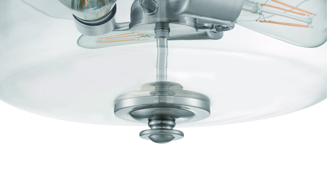 Craftmade Canada - 49853-BNK-C - Three Light Convertible Semi Flush/Pendant - Dardyn - Brushed Polished Nickel