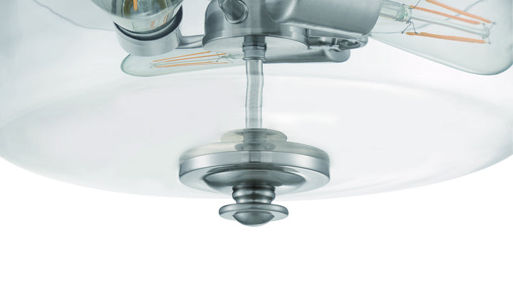 Craftmade Canada - 49853-BNK-C - Three Light Convertible Semi Flush/Pendant - Dardyn - Brushed Polished Nickel