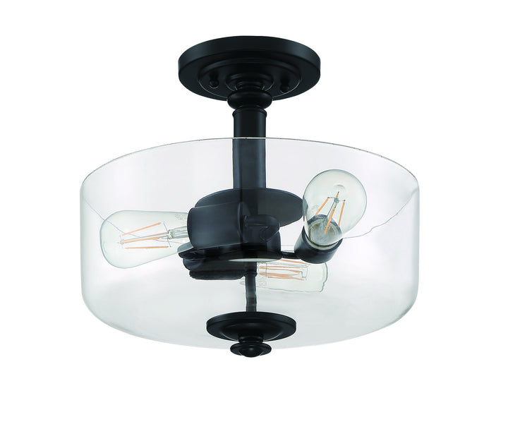Craftmade Canada - 49853-FB-C - Three Light Convertible Semi Flush/Pendant - Dardyn - Flat Black