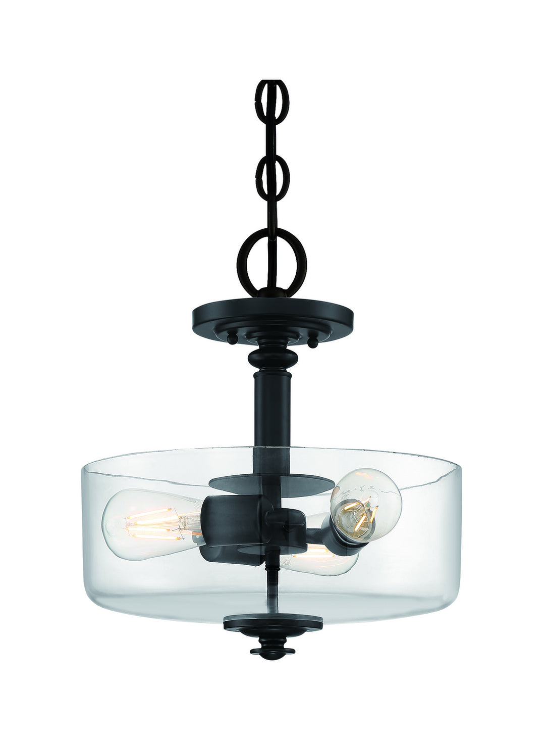 Craftmade Canada - 49853-FB-C - Three Light Convertible Semi Flush/Pendant - Dardyn - Flat Black