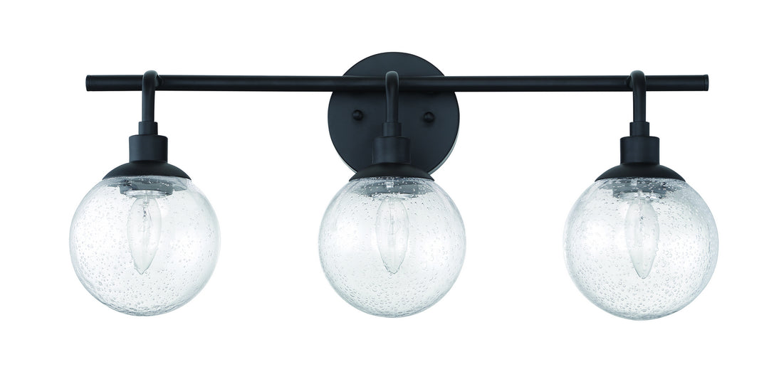 Craftmade Canada - 53303-FB - Three Light Vanity - Que - Flat Black