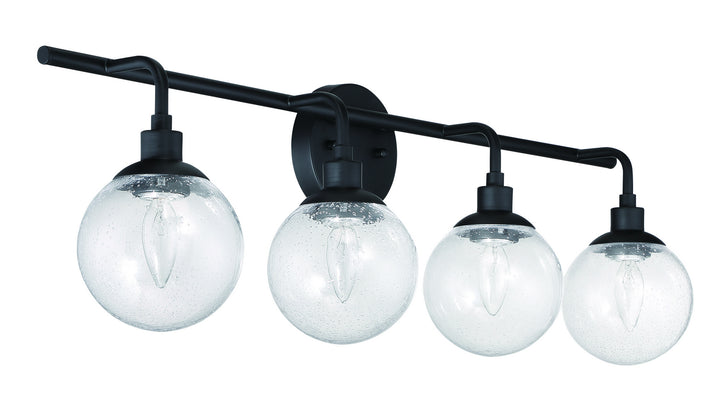 Craftmade Canada - 53304-FB - Four Light Vanity - Que - Flat Black