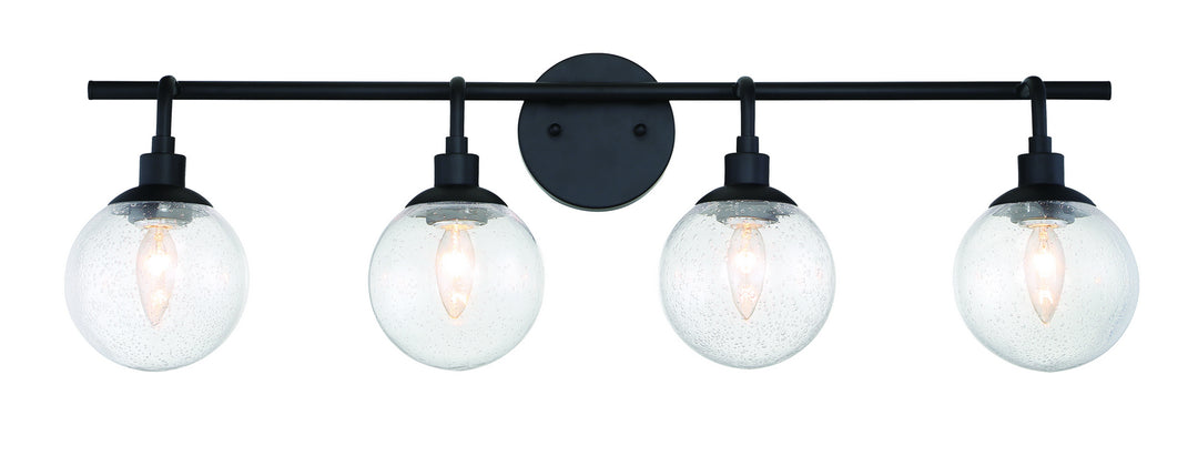 Craftmade Canada - 53304-FB - Four Light Vanity - Que - Flat Black