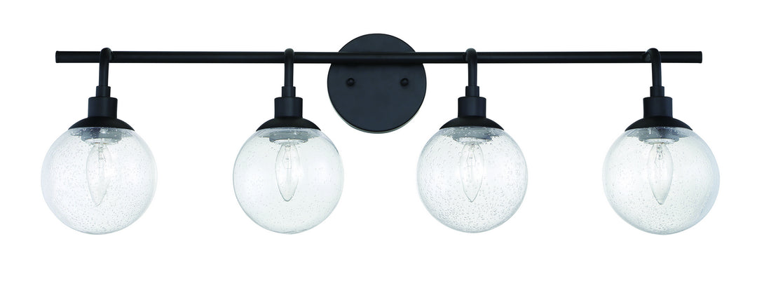 Craftmade Canada - 53304-FB - Four Light Vanity - Que - Flat Black
