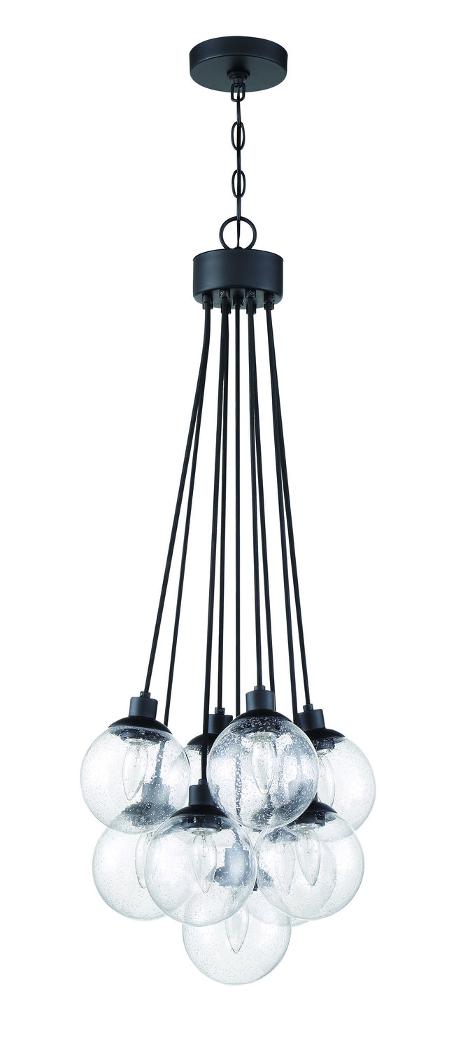 Craftmade Canada - 53399-FB - Nine Light Pendant - Que - Flat Black