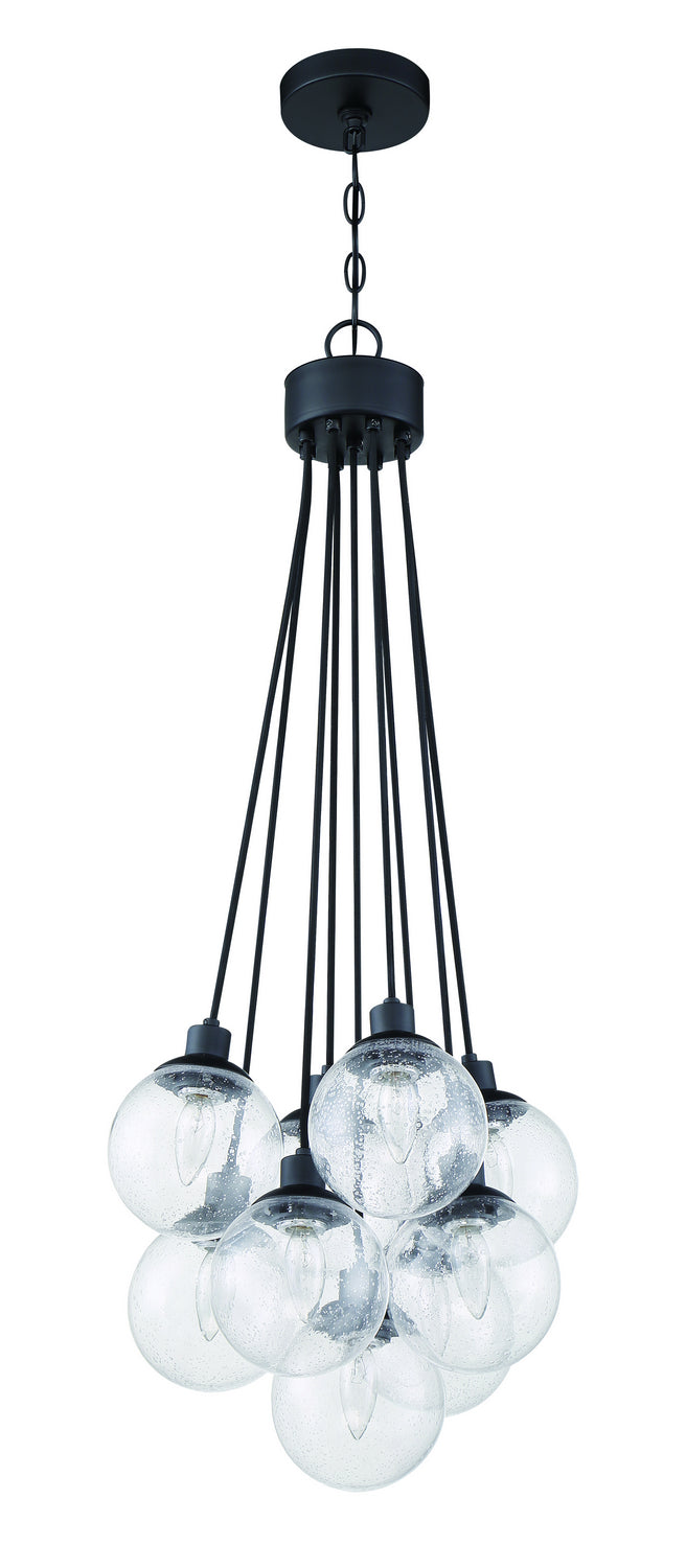 Craftmade Canada - 53399-FB - Nine Light Pendant - Que - Flat Black