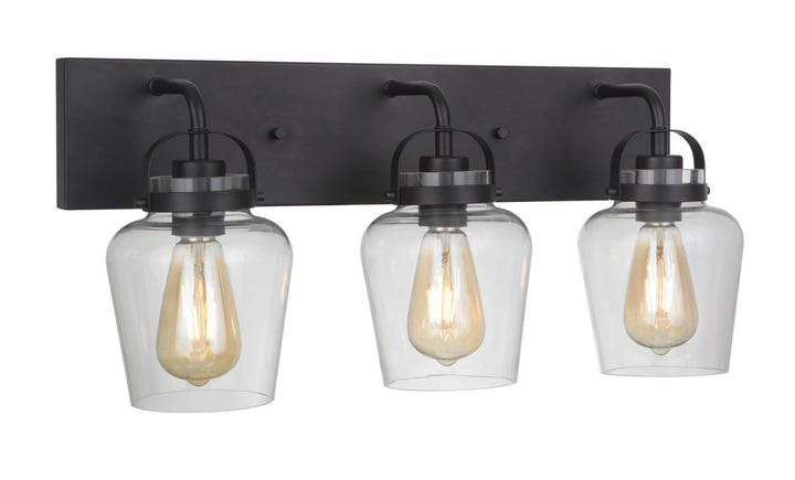 Craftmade Canada - 53503-FB - Three Light Vanity - Trystan - Flat Black