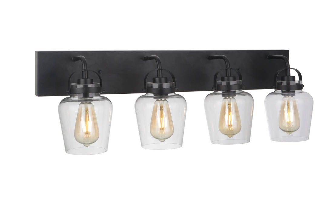 Craftmade Canada - 53504-FB - Four Light Vanity - Trystan - Flat Black