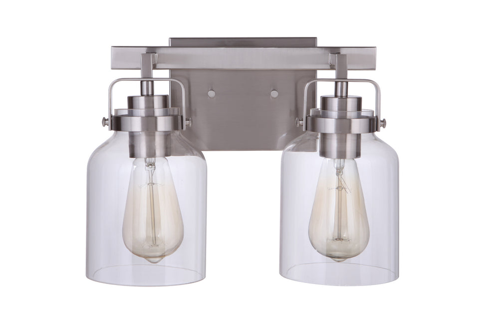 Craftmade Canada - 53602-BNK - Two Light Vanity - Foxwood - Brushed Polished Nickel