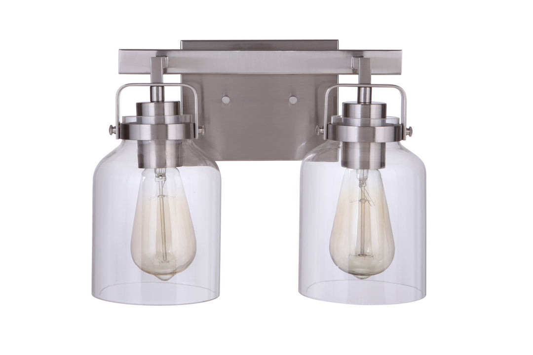 Craftmade Canada - 53602-BNK - Two Light Vanity - Foxwood - Brushed Polished Nickel