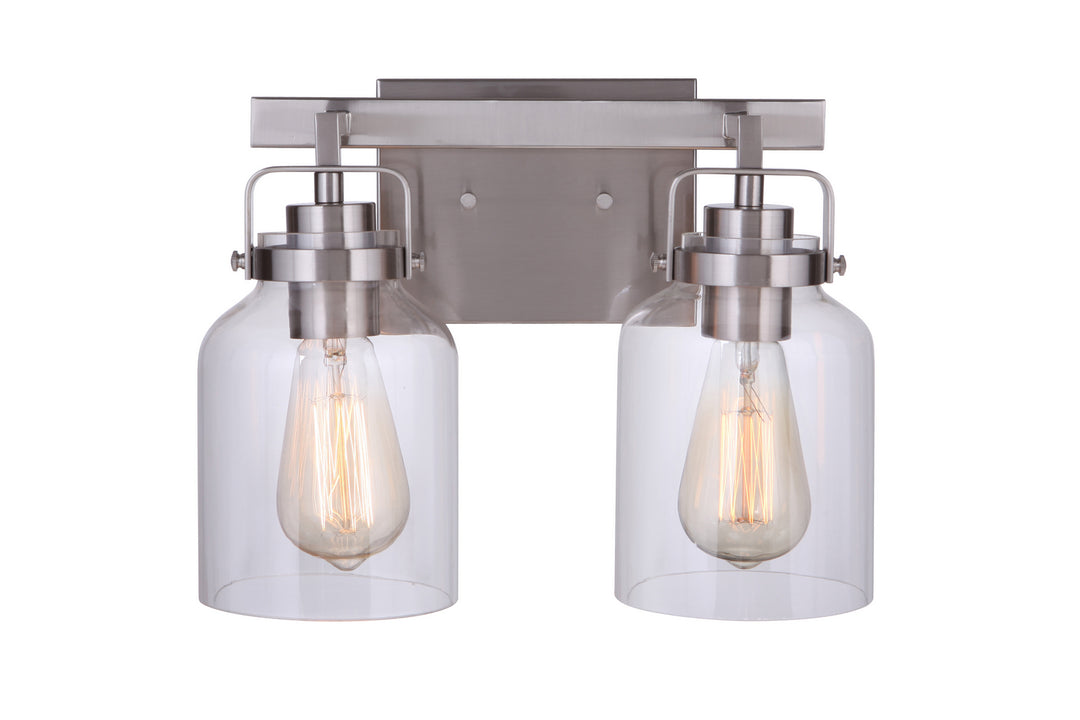 Craftmade Canada - 53602-BNK - Two Light Vanity - Foxwood - Brushed Polished Nickel