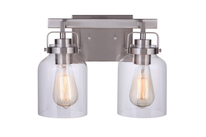 Craftmade Canada - 53602-BNK - Two Light Vanity - Foxwood - Brushed Polished Nickel