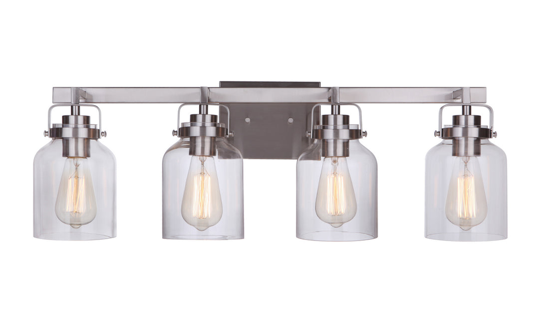 Craftmade Canada - 53604-BNK - Four Light Vanity - Foxwood - Brushed Polished Nickel