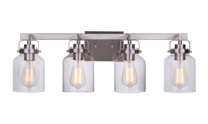 Craftmade Canada - 53604-BNK - Four Light Vanity - Foxwood - Brushed Polished Nickel