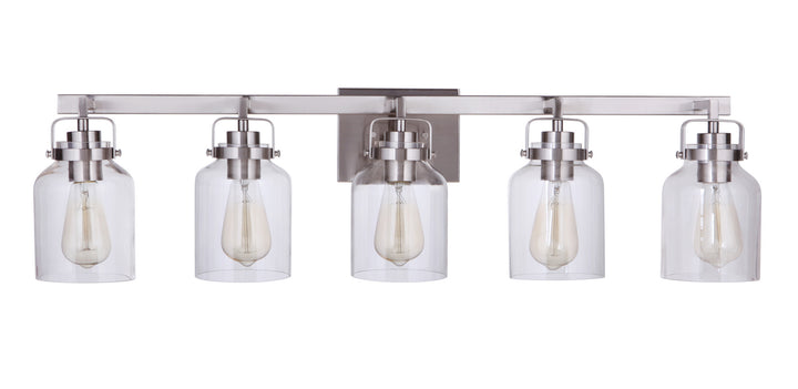 Craftmade Canada - 53605-BNK - Five Light Vanity - Foxwood - Brushed Polished Nickel
