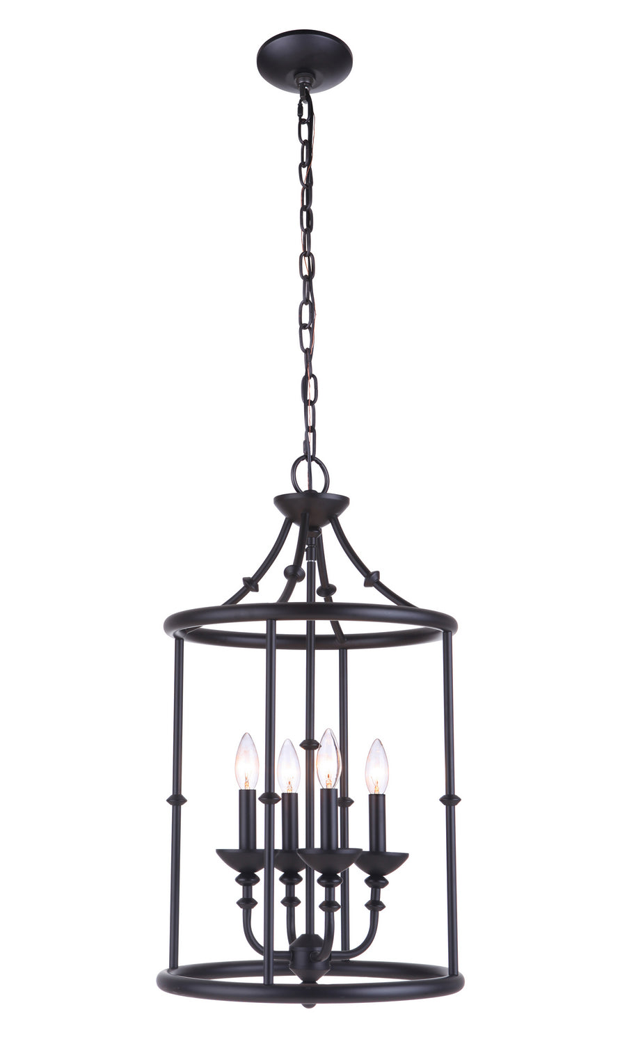 Craftmade Canada - 53734-FB - Four Light Foyer Pendant - Marlowe - Flat Black