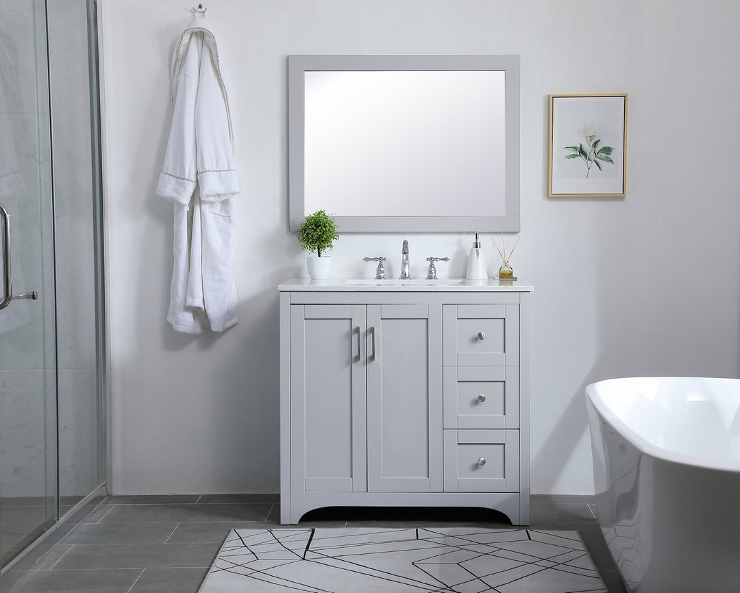 Elegant Lighting - VM22432GR - Mirror - Aqua - Grey