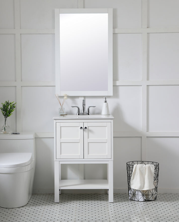 Elegant Lighting - VM22436WH - Mirror - Aqua - White