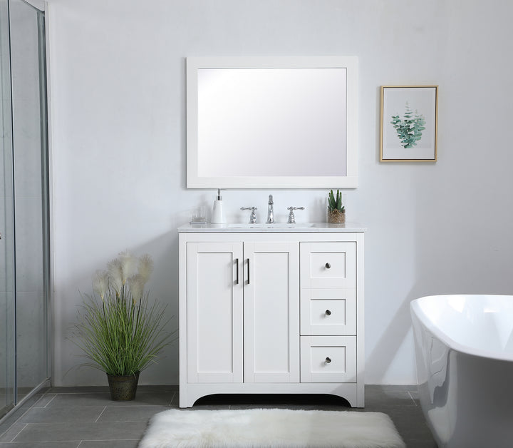 Elegant Lighting - VM22736WH - Mirror - Aqua - White