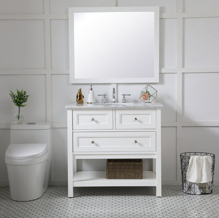 Elegant Lighting - VM23036WH - Mirror - Aqua - White