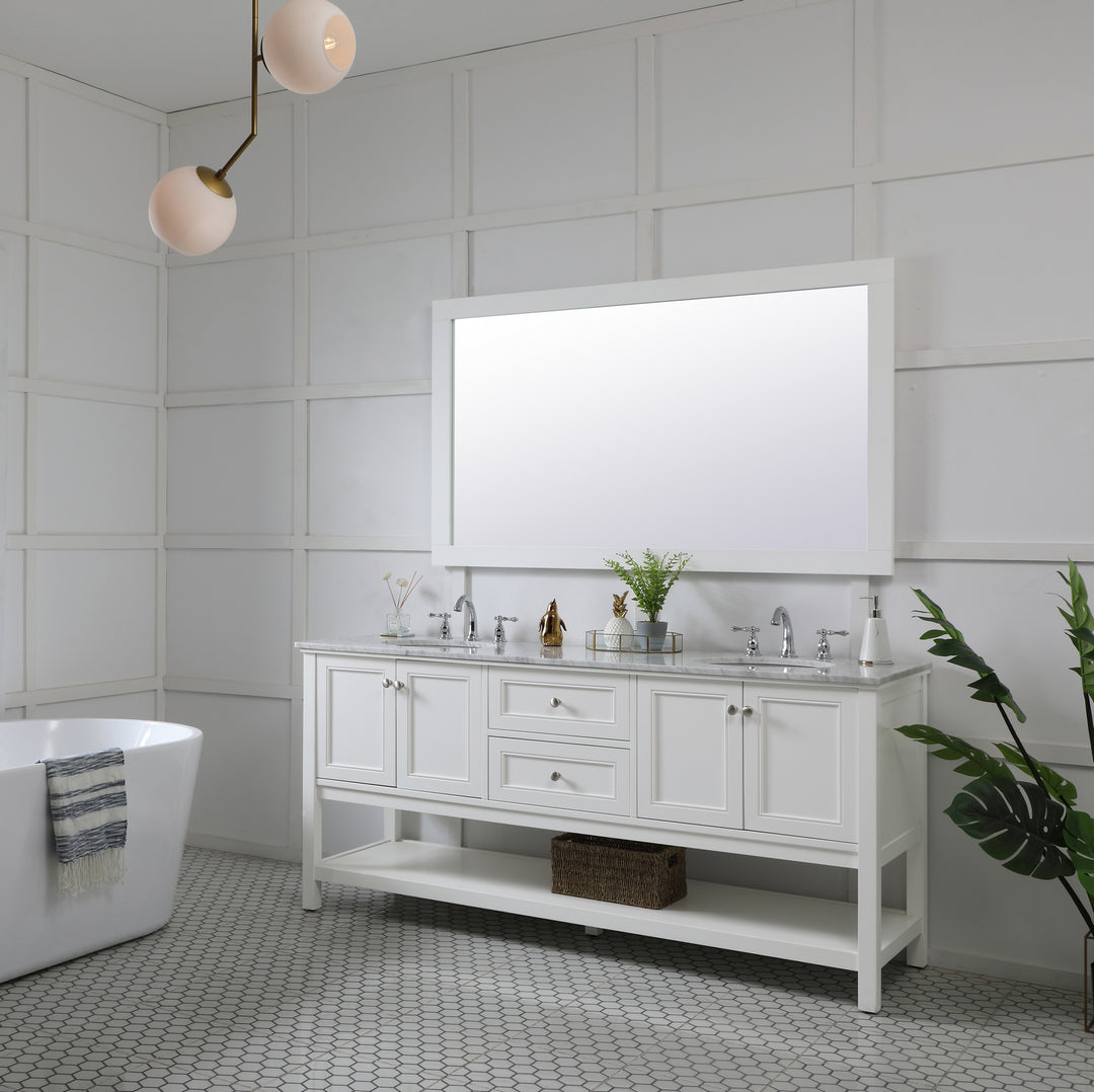 Elegant Lighting - VM26036WH - Mirror - Aqua - White