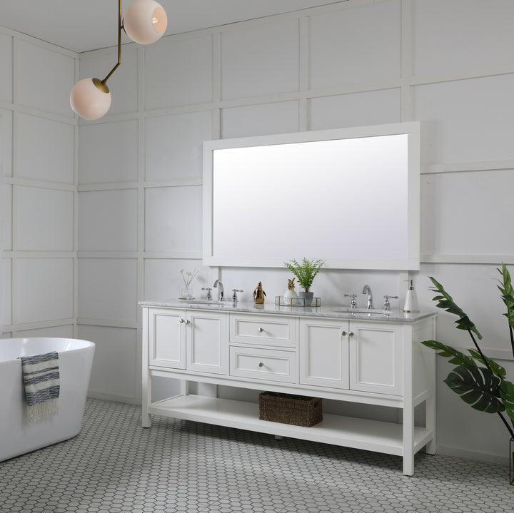 Elegant Lighting - VM26036WH - Mirror - Aqua - White