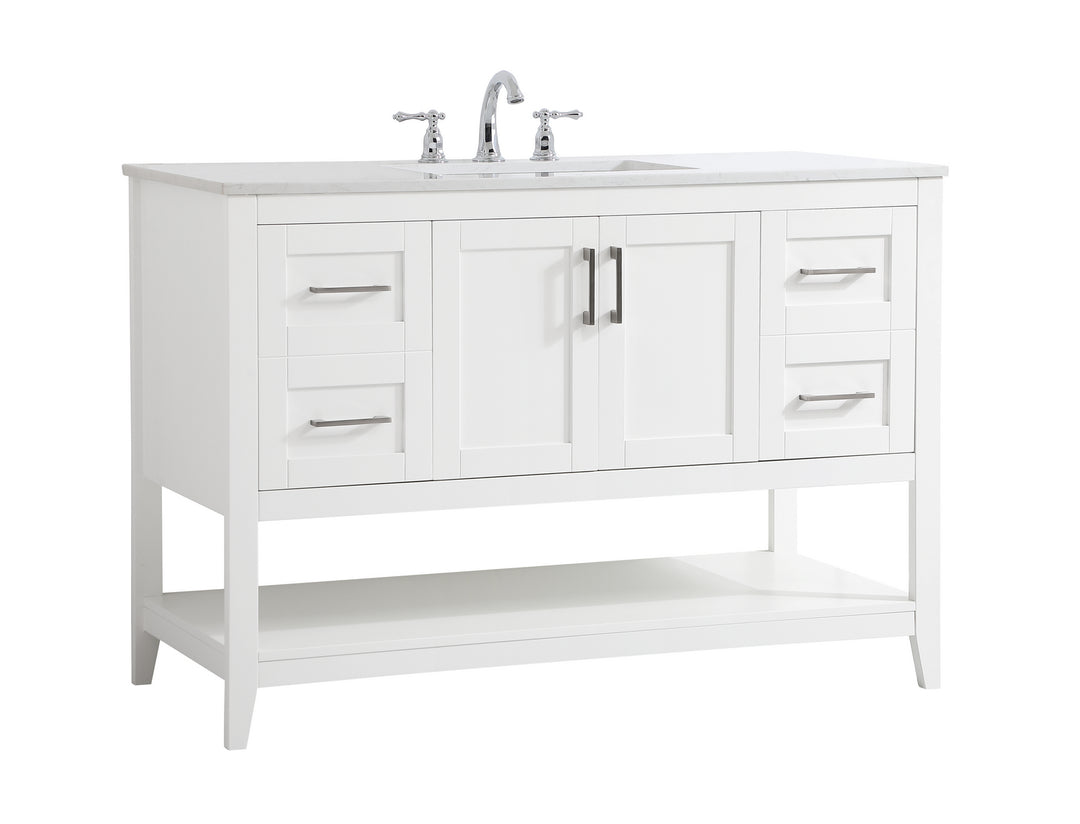Elegant Lighting - VF16048WH - Single Bathroom Vanity - aubrey - White